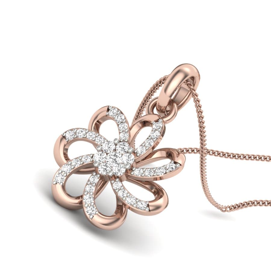 Amazing Fleur Diamond Pendant