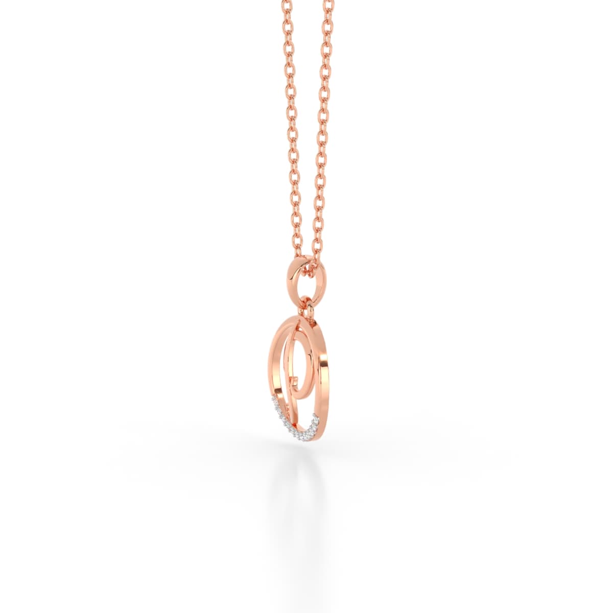 The Alphabet P Diamond Pendant