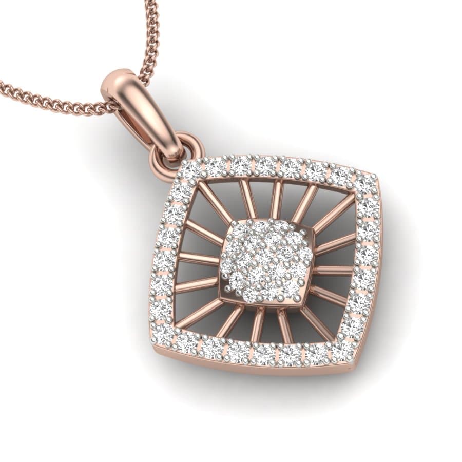 Elegant Aquilone Diamond Pendant