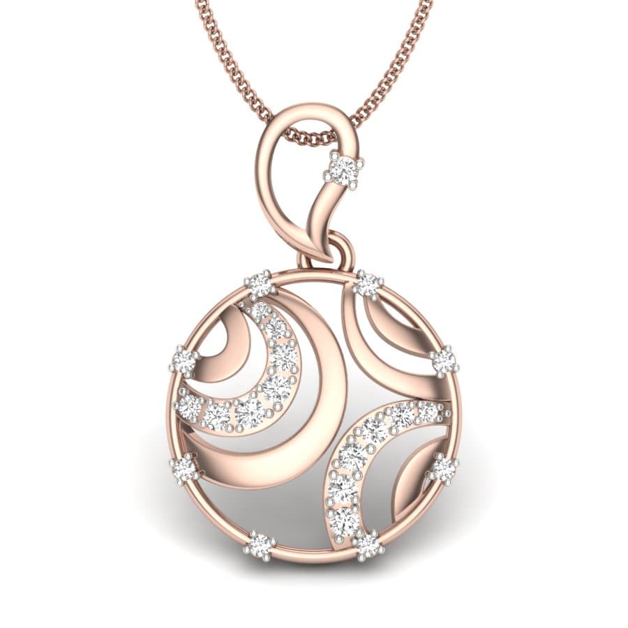 Frame Moon Diamond Pendant