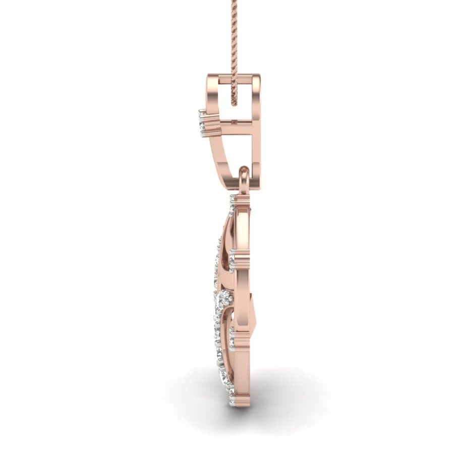 Frame Moon Diamond Pendant