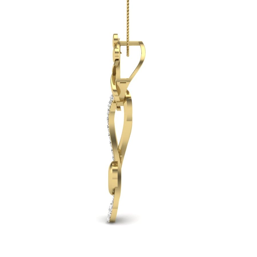Music Note Diamond Pendant