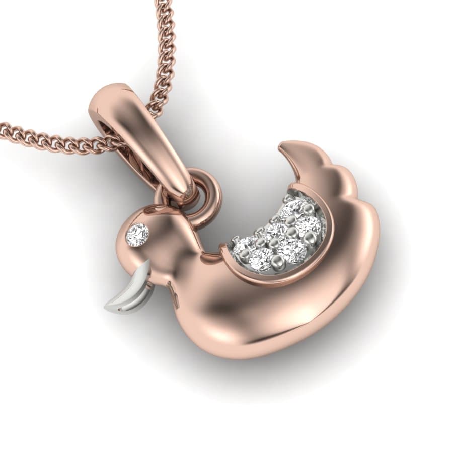 Duck Diamond Pendant