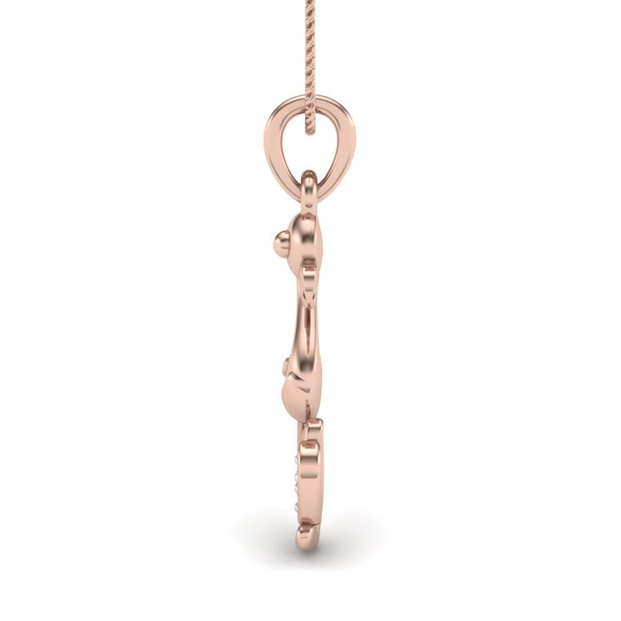 Sweet Flamingo Diamond Pendant