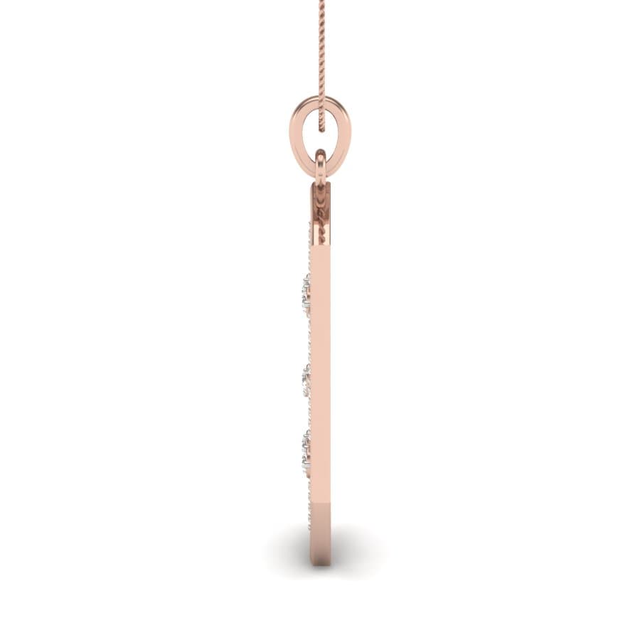 Eros Zigzag Tier Diamond Pendant