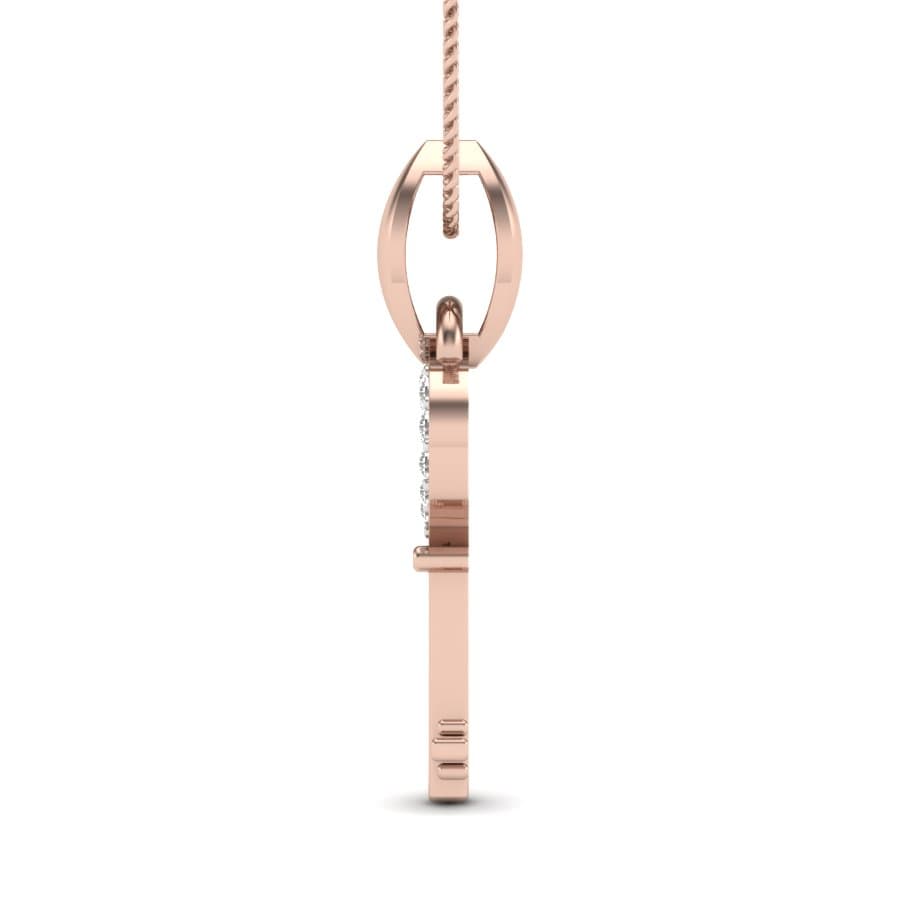The Key Heart Diamond Pendant