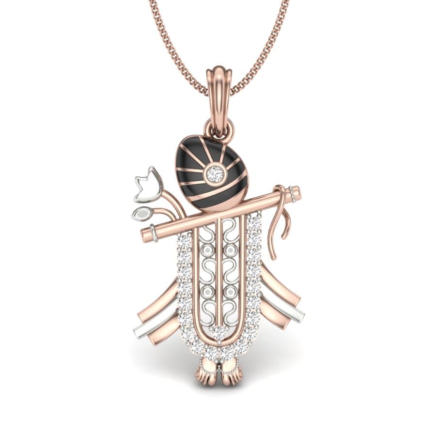 Tulsi Diamond Pendant