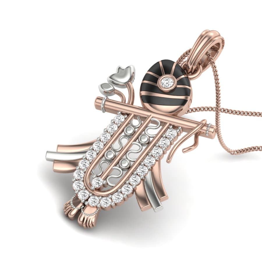 Tulsi Diamond Pendant