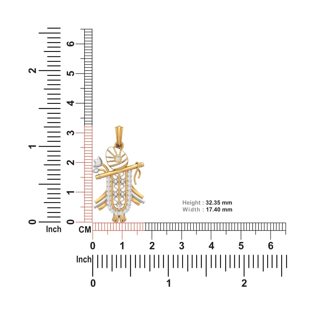 Tulsi Diamond Pendant