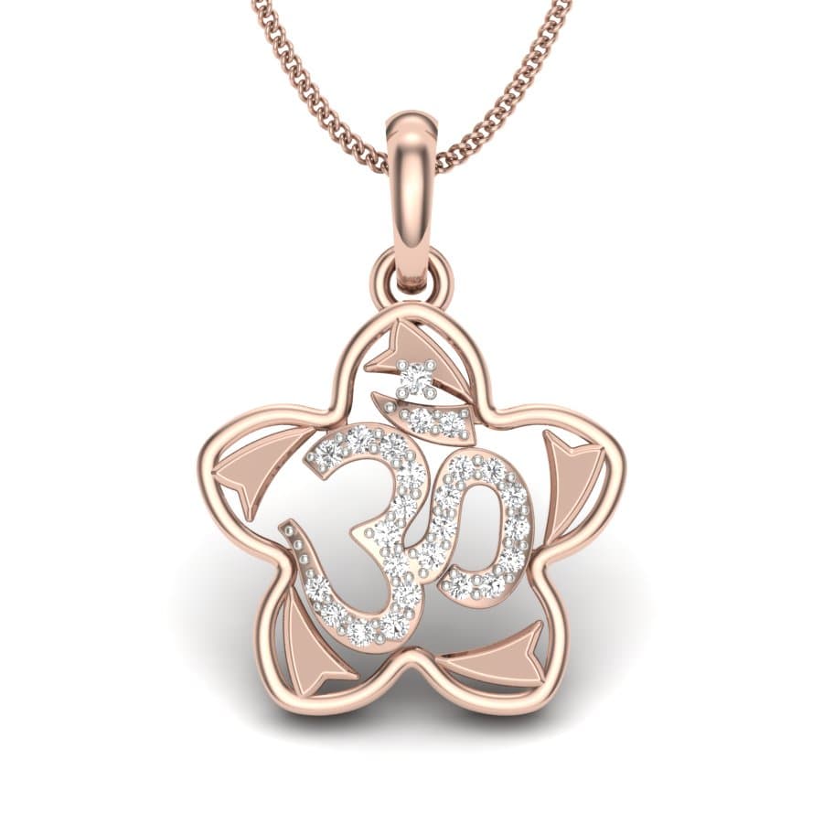 Divine Om Diamond Pendant