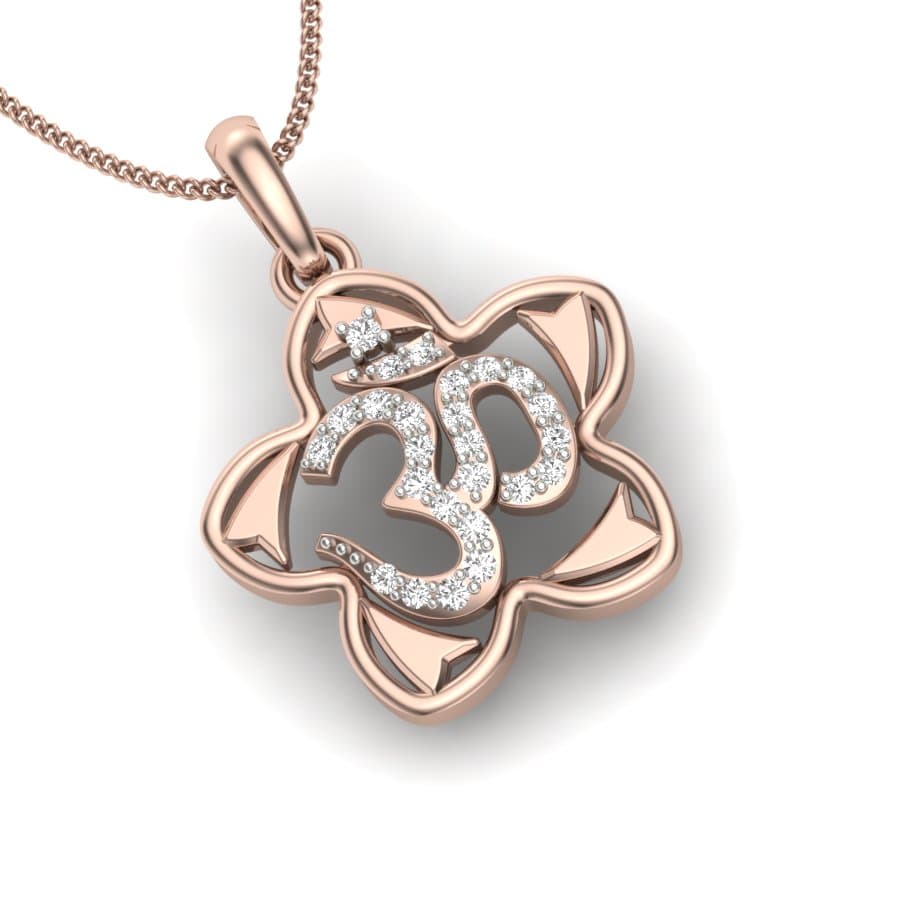 Divine Om Diamond Pendant