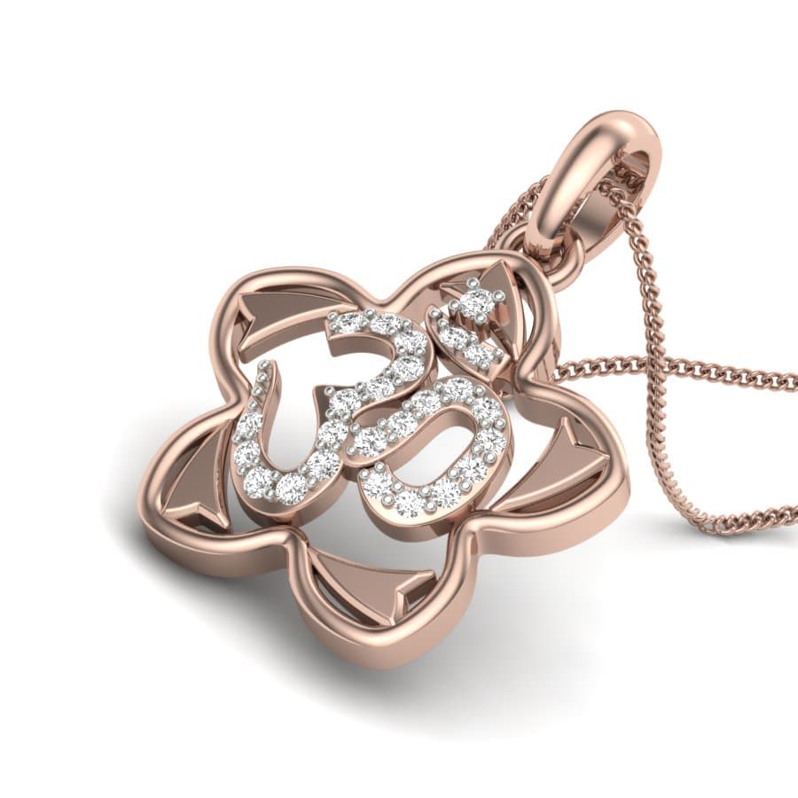 Divine Om Diamond Pendant