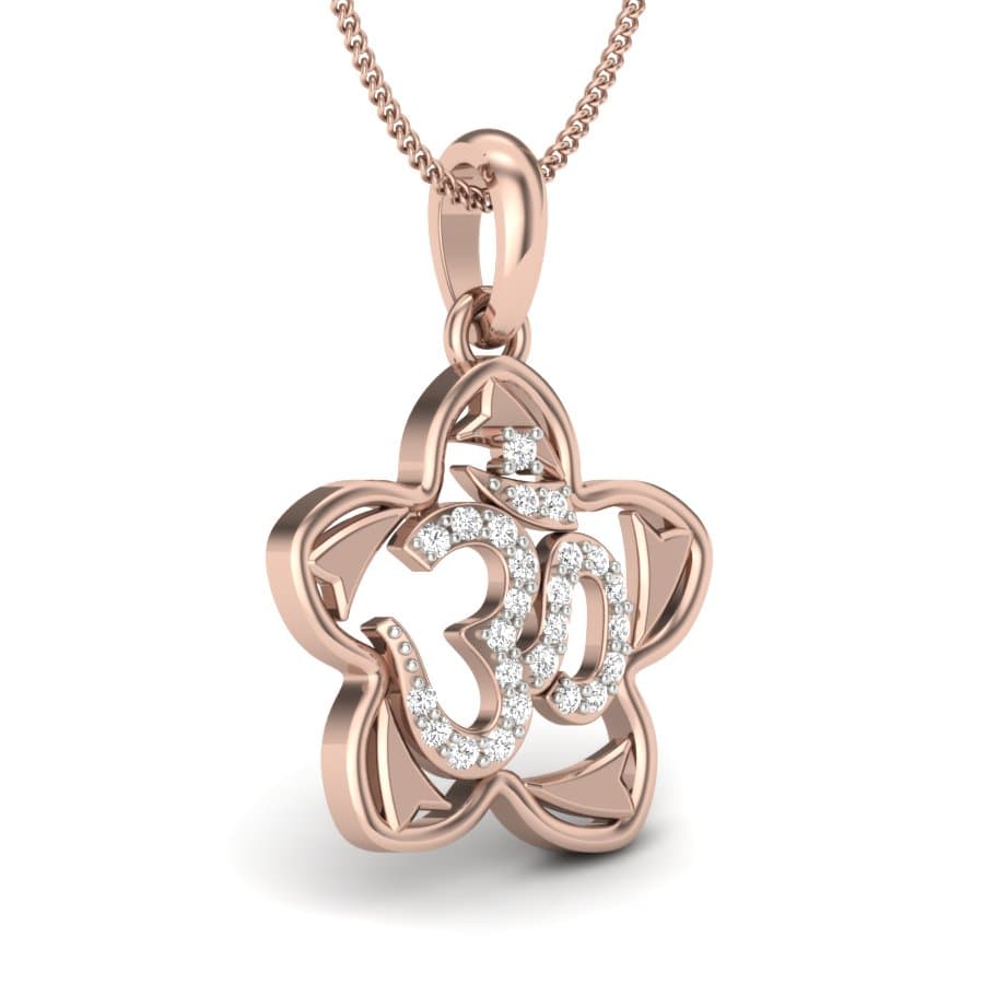 Divine Om Diamond Pendant