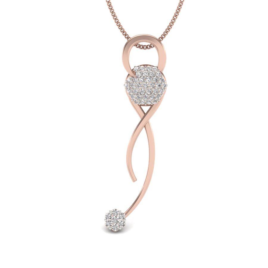 Megha Double Knot Diamond Pendant