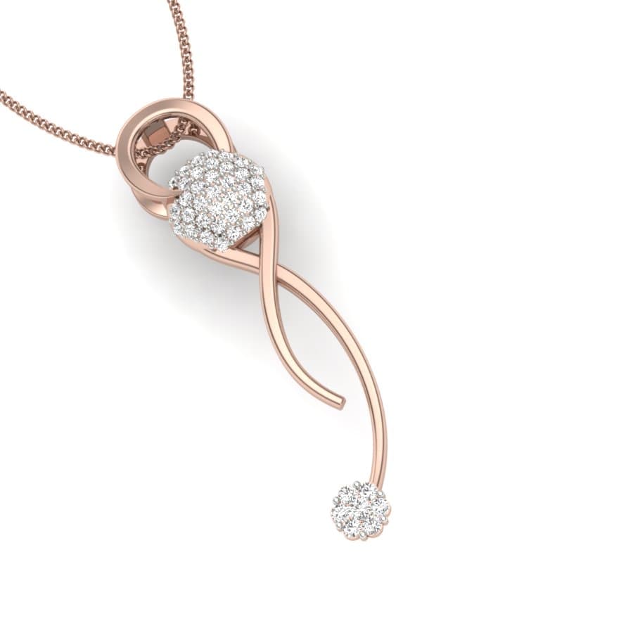Megha Double Knot Diamond Pendant