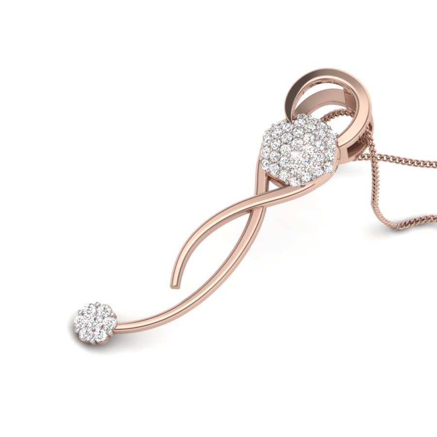 Megha Double Knot Diamond Pendant