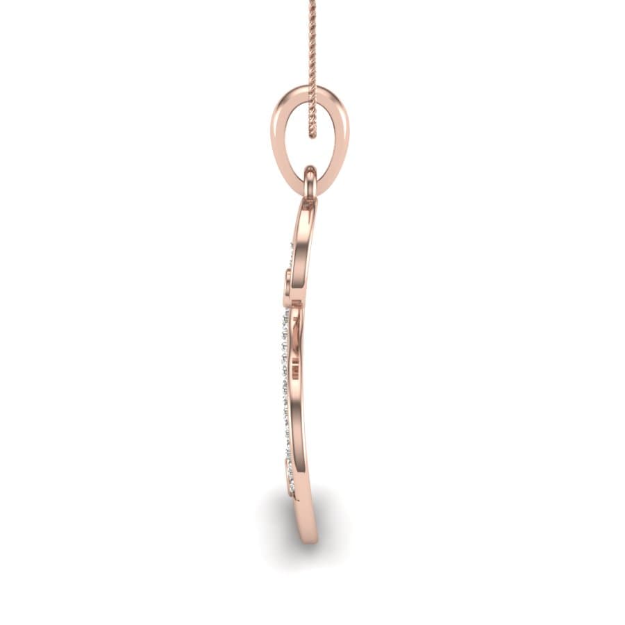S Alphabet Diamond Pendant