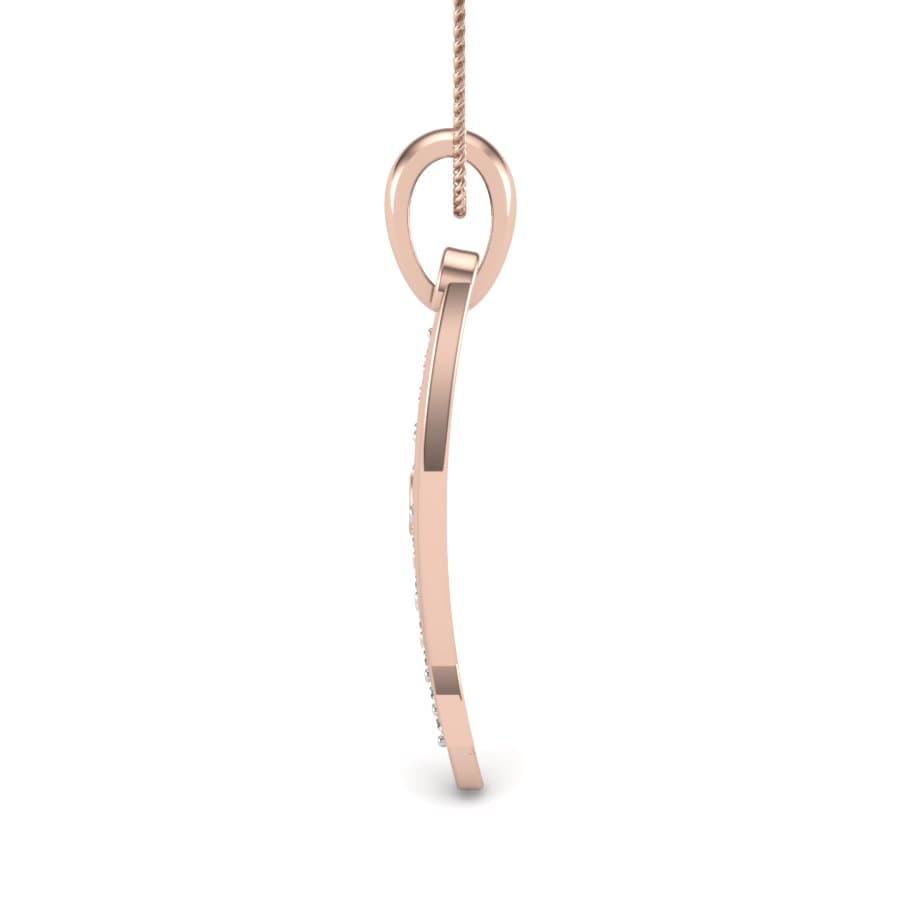 Alphabet W Diamond Pendant