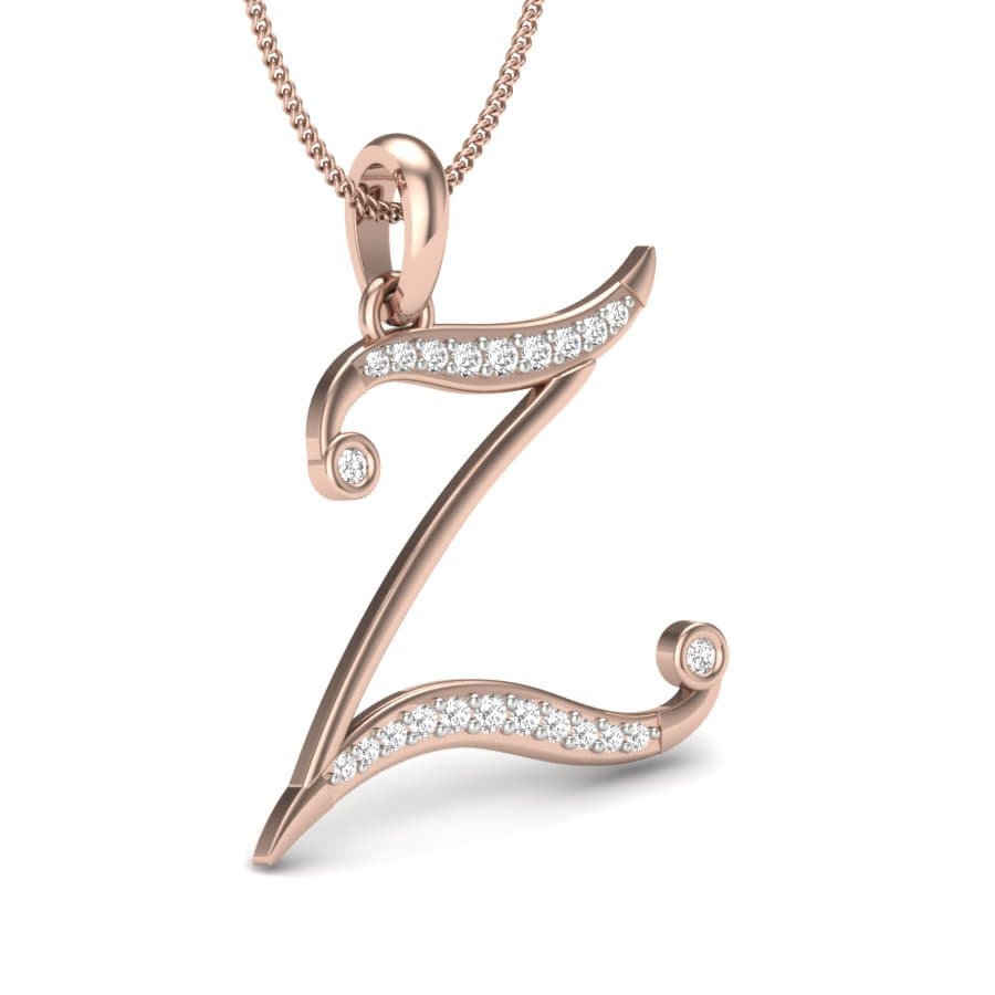 Alphabet Z Diamond Pendant