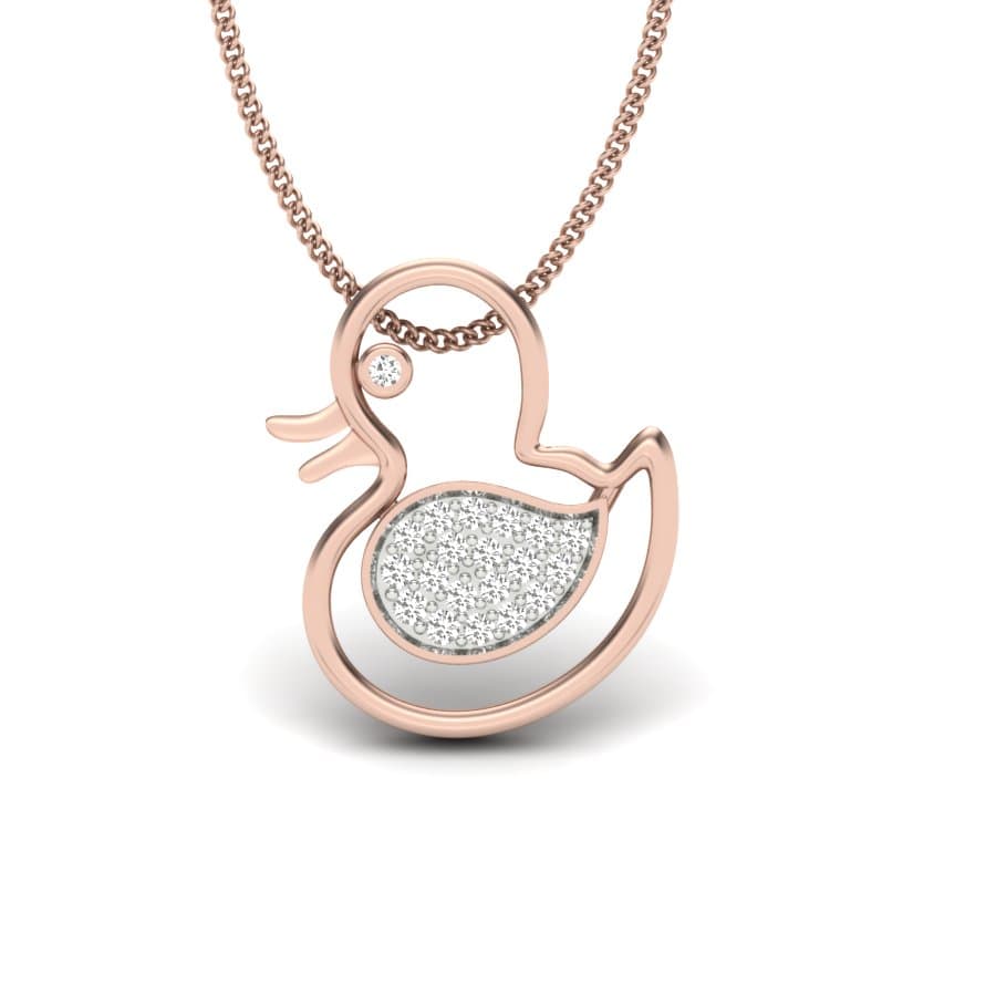 Dainty Duckling Kids Diamond Pendant