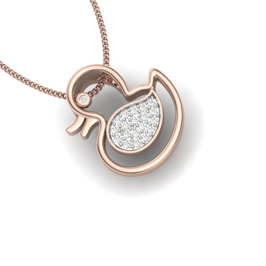 Dainty Duckling Kids Diamond Pendant