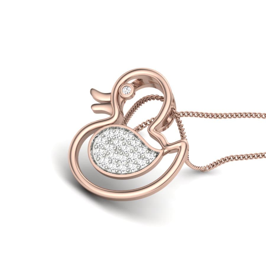 Dainty Duckling Kids Diamond Pendant