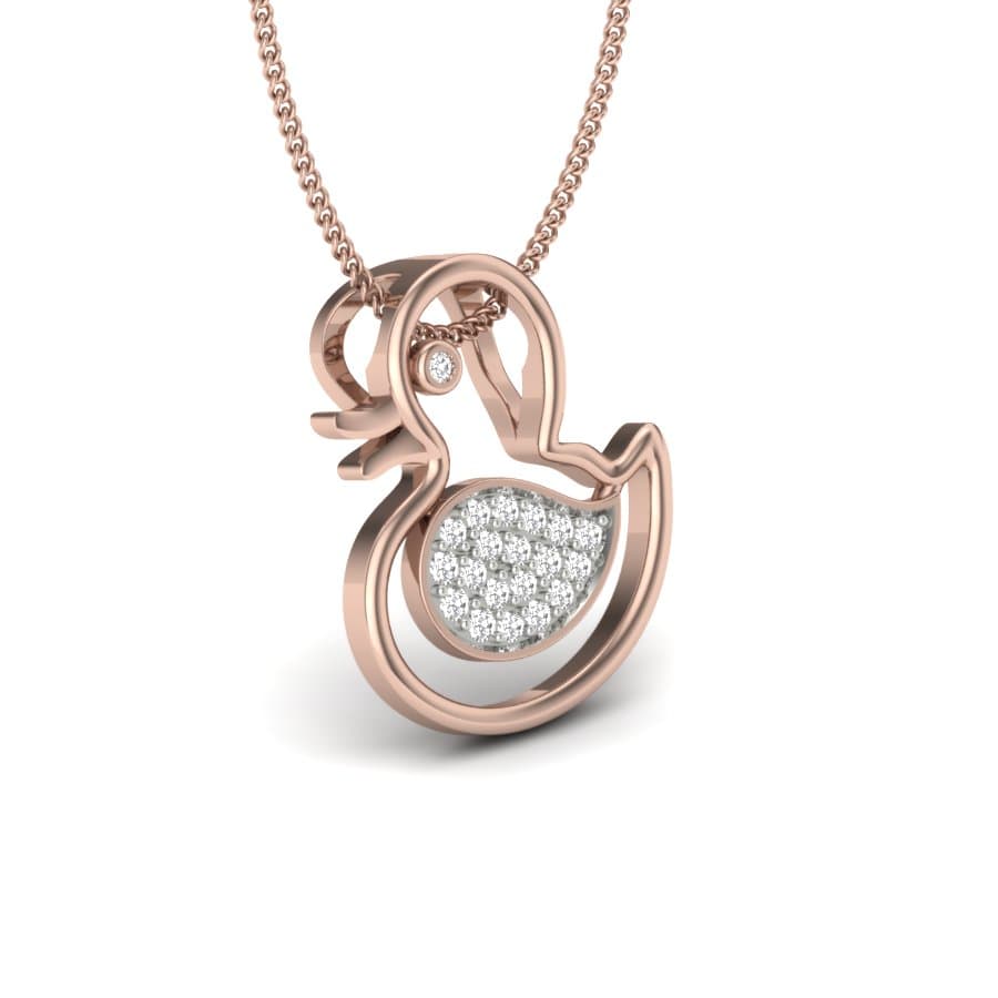 Dainty Duckling Kids Diamond Pendant