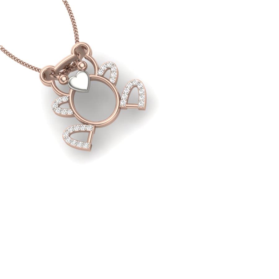 Little Teddy Kids Diamond Pendant