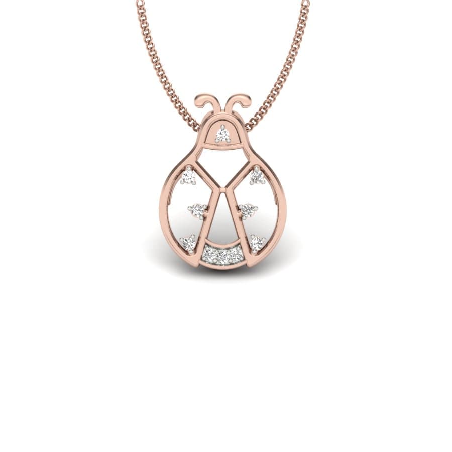 Cute Beetle Kids Diamond Pendant