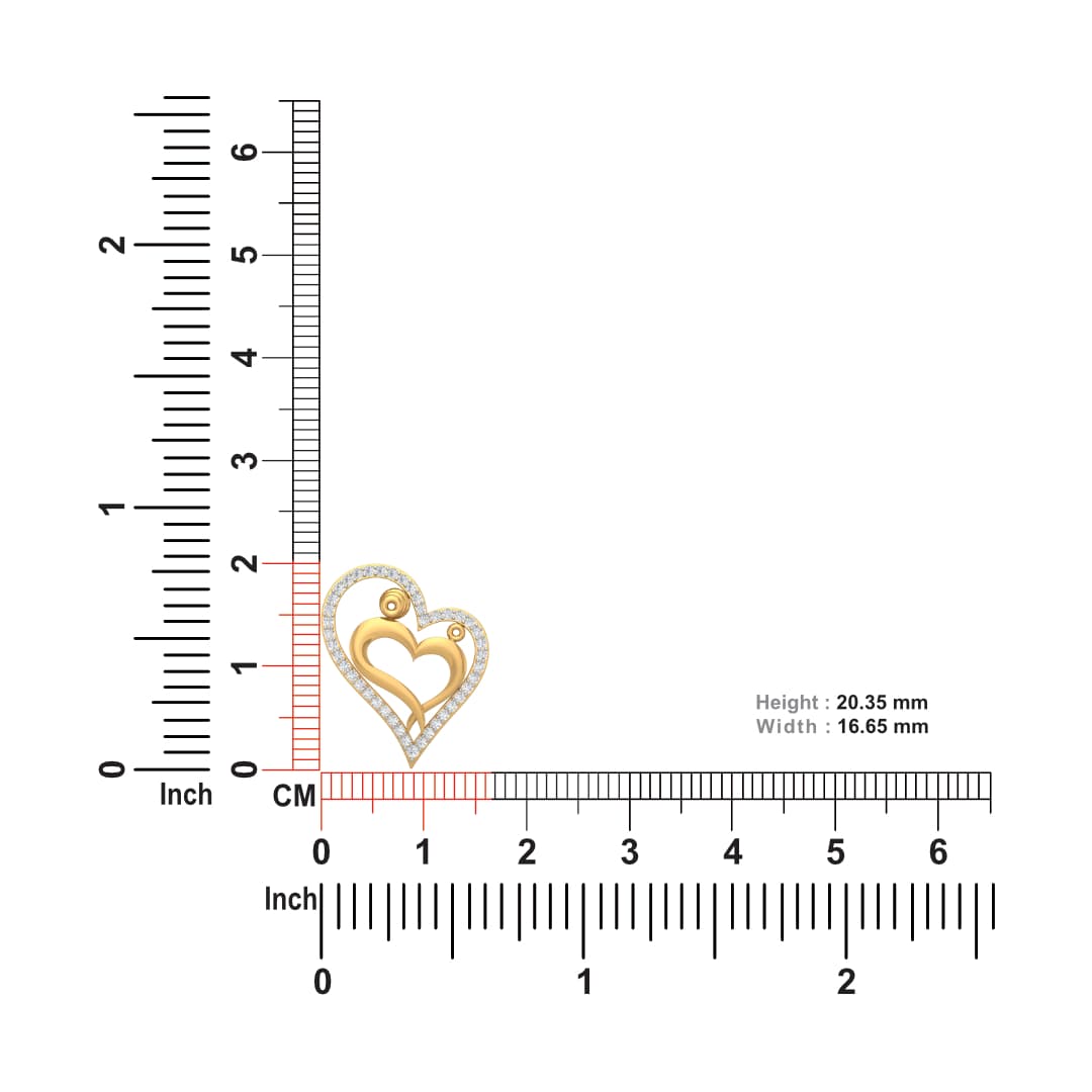 Preety Heart Diamond Pendant
