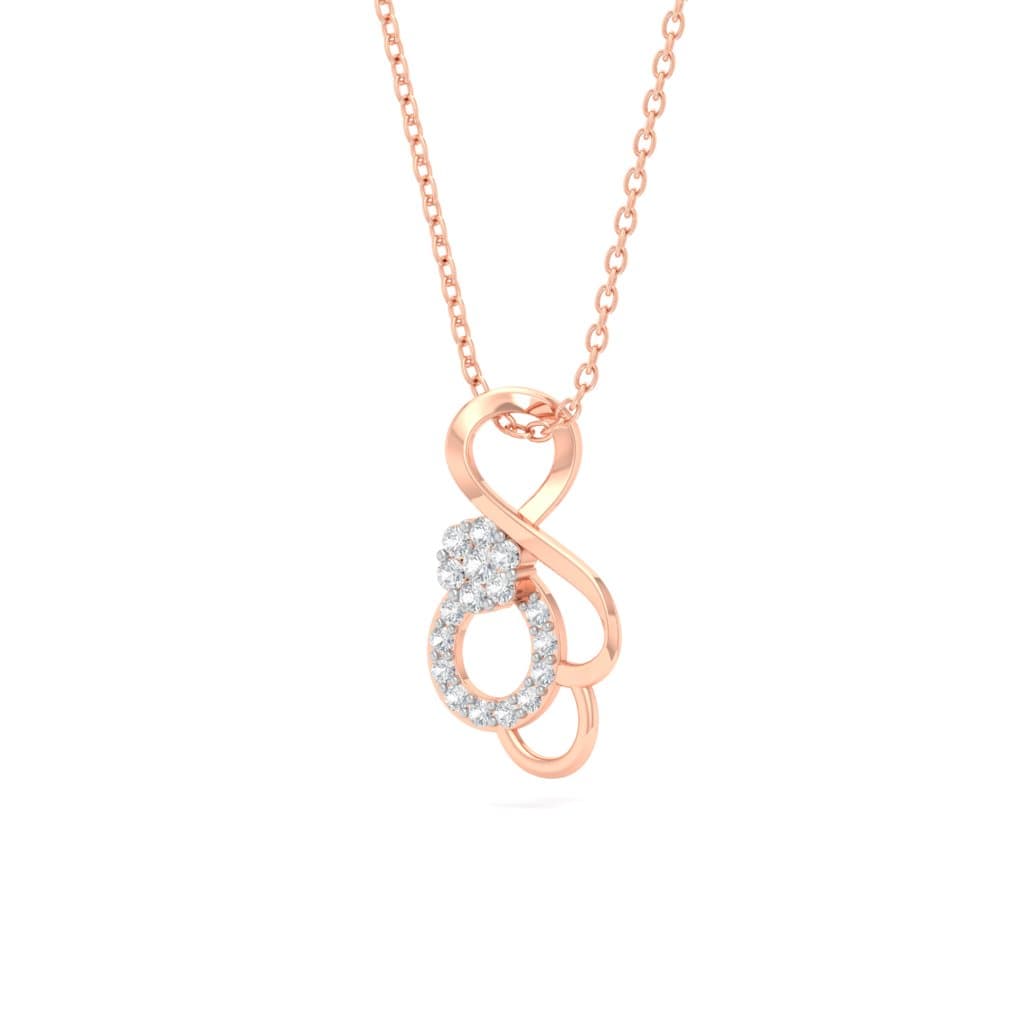Infinity Swirl Diamond Pendant