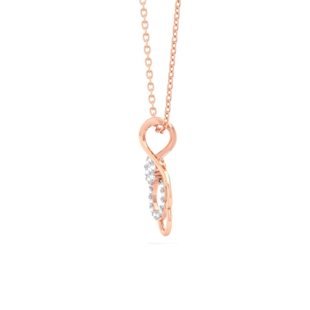 Infinity Swirl Diamond Pendant
