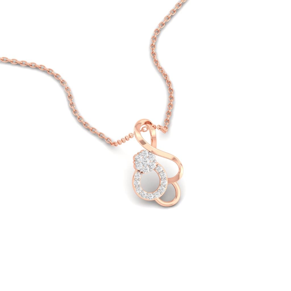 Infinity Swirl Diamond Pendant
