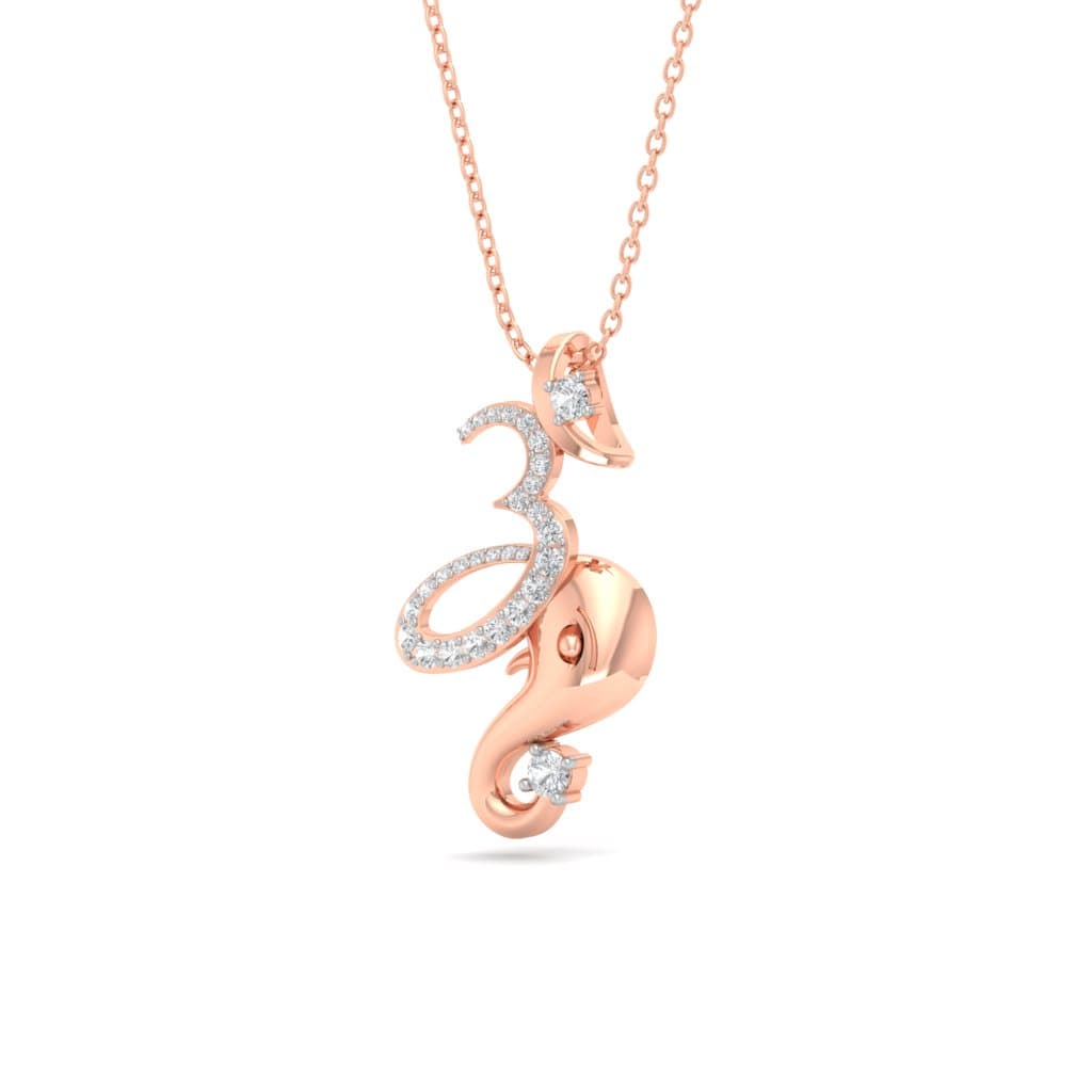 Om Vinayak Diamond Pendant