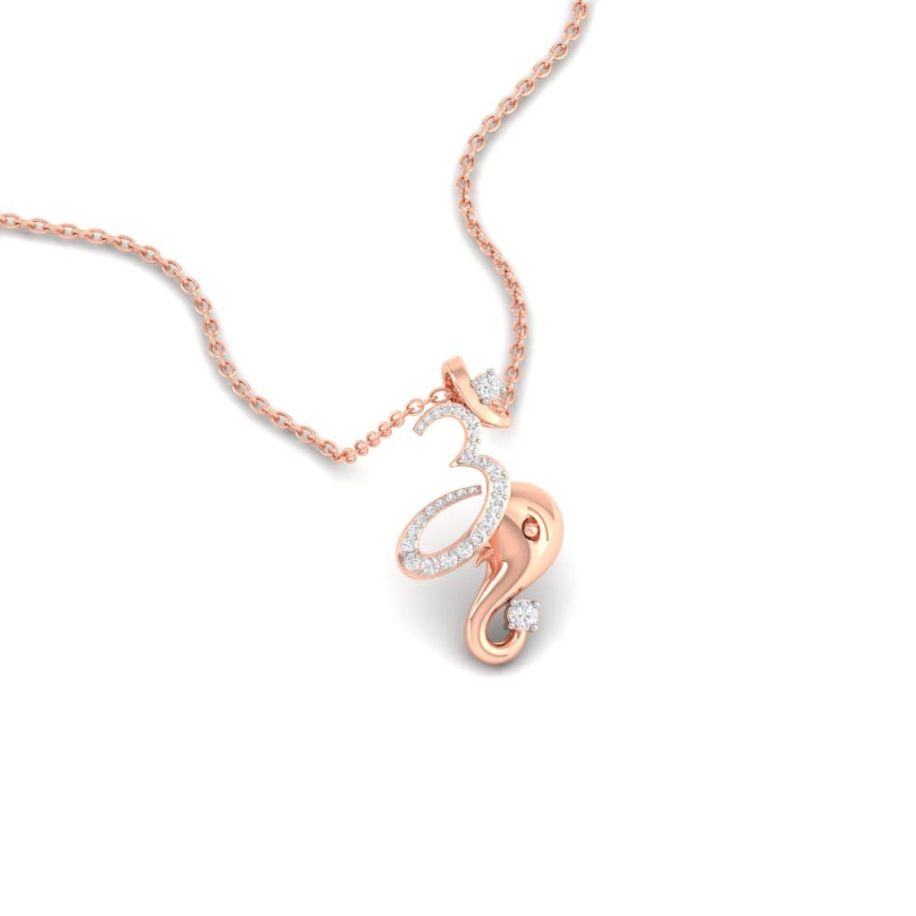 Om Vinayak Diamond Pendant