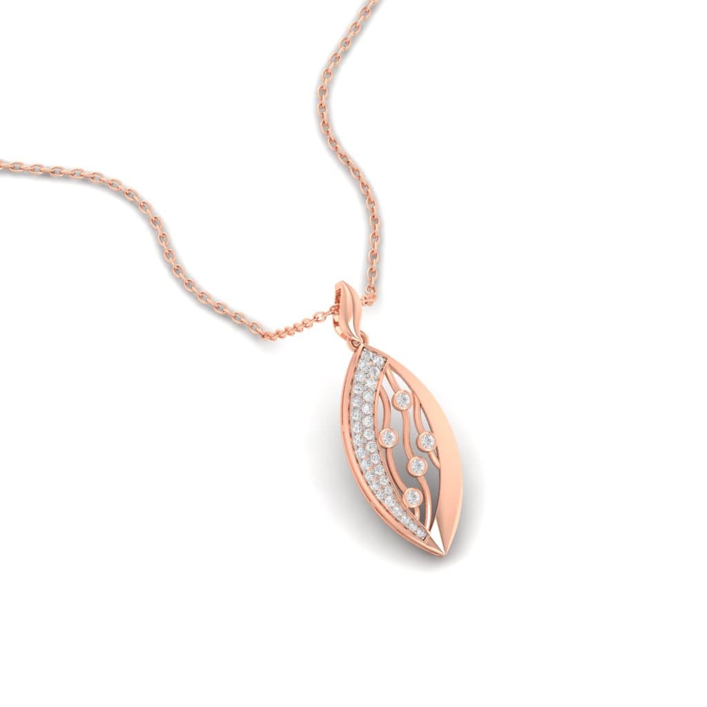 Scarlet Sparkle Diamond Pendant