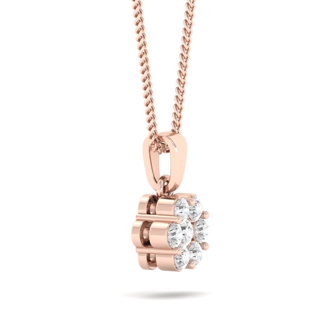 Seven Stone Fleur Diamond Pendant