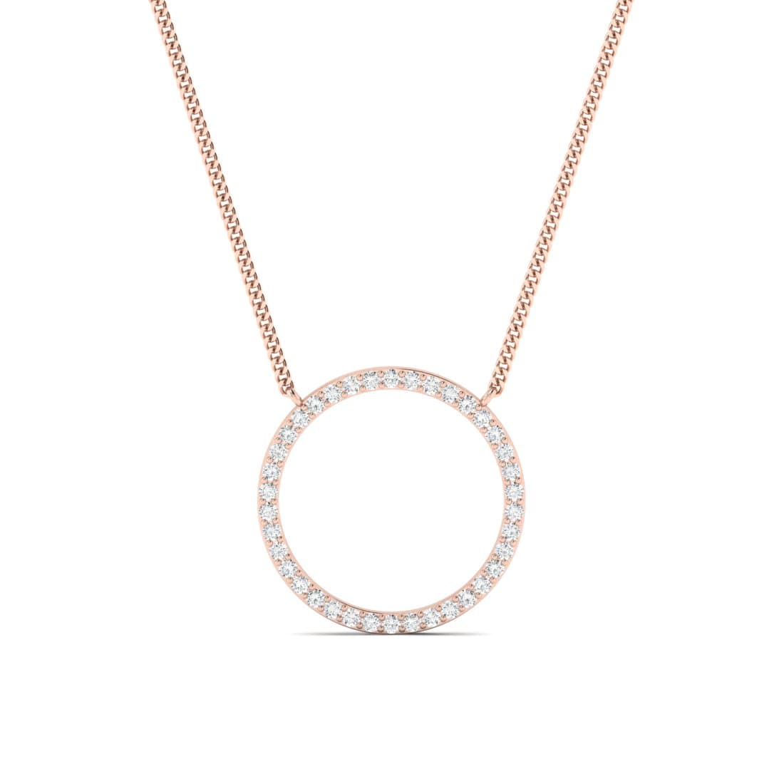 Classic Round Diamond Pendant