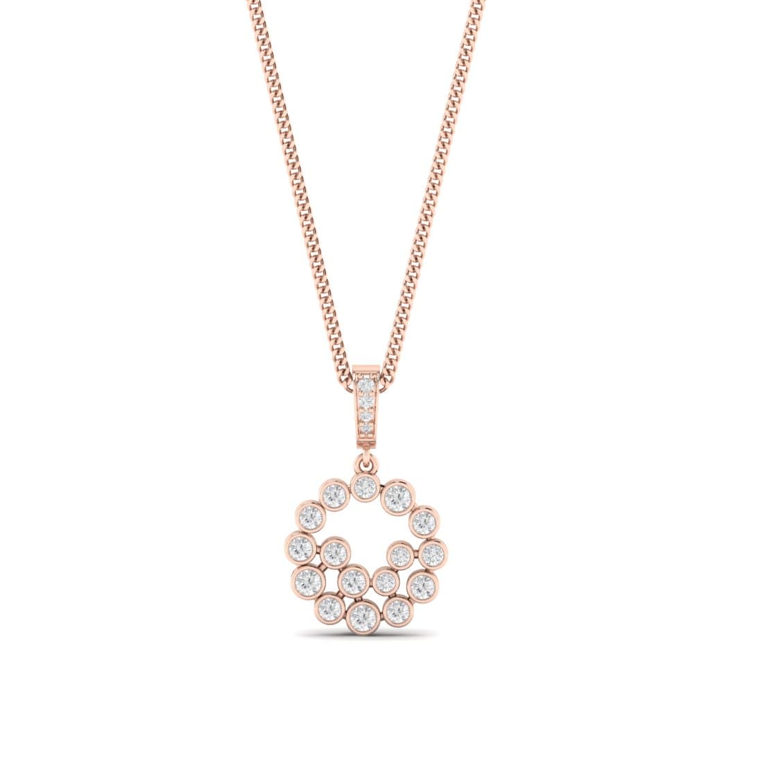 Cyanidin Diamond Pendant