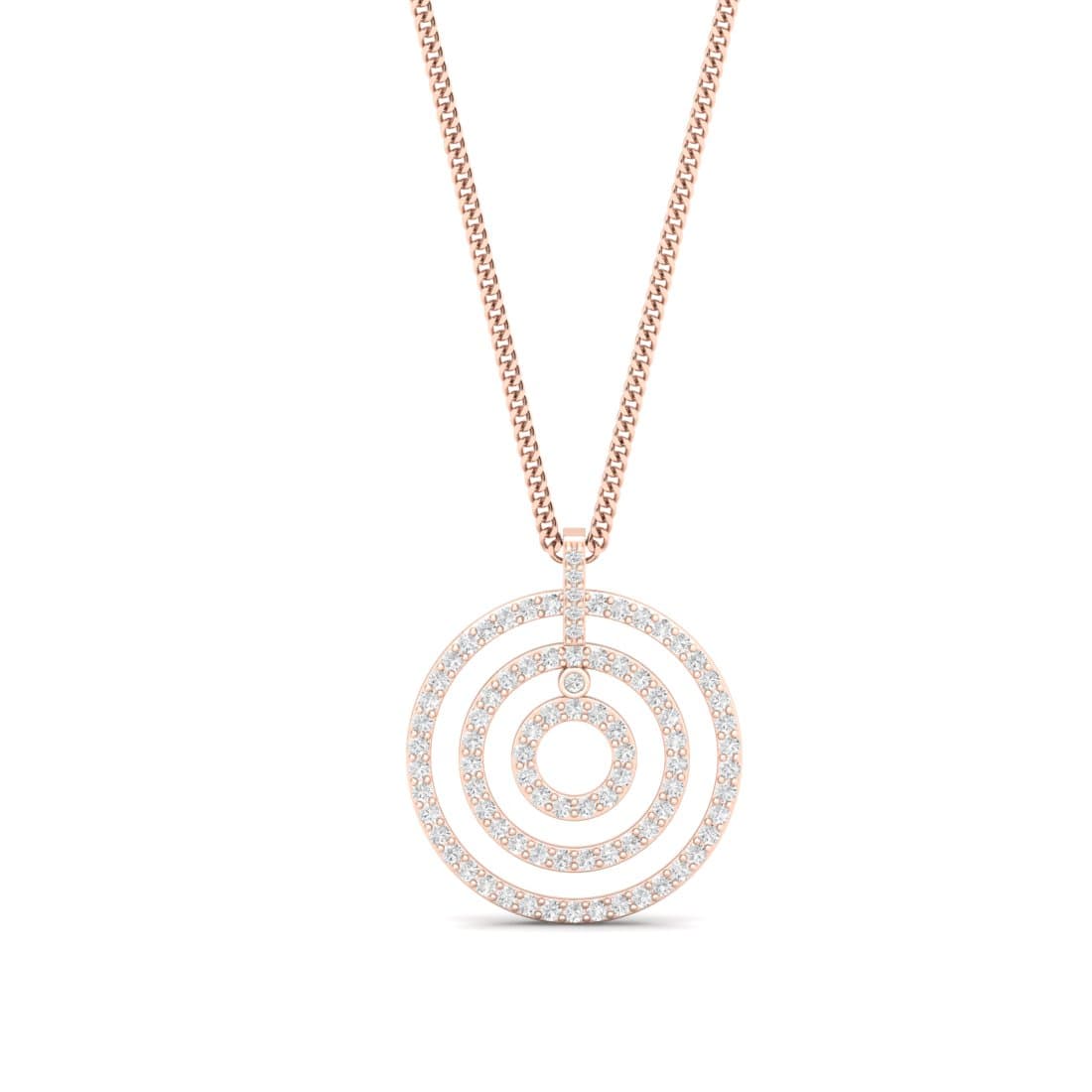 Triocircular Diamond Pendant