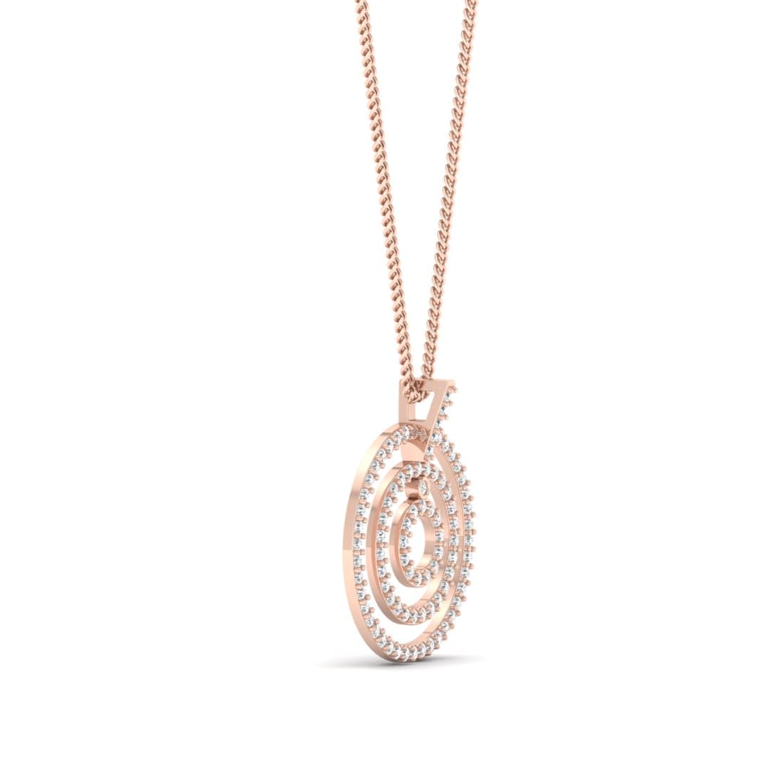 Triocircular Diamond Pendant