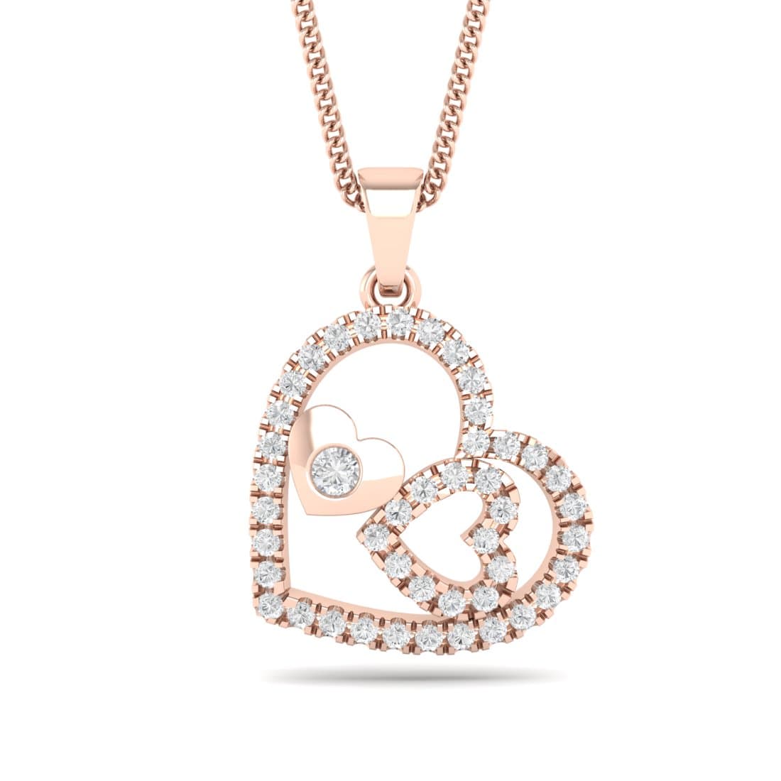 Aimable Heart Diamond Pendant