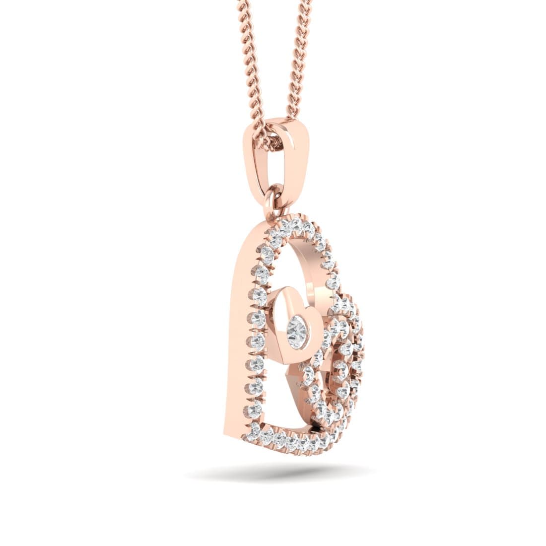 Aimable Heart Diamond Pendant