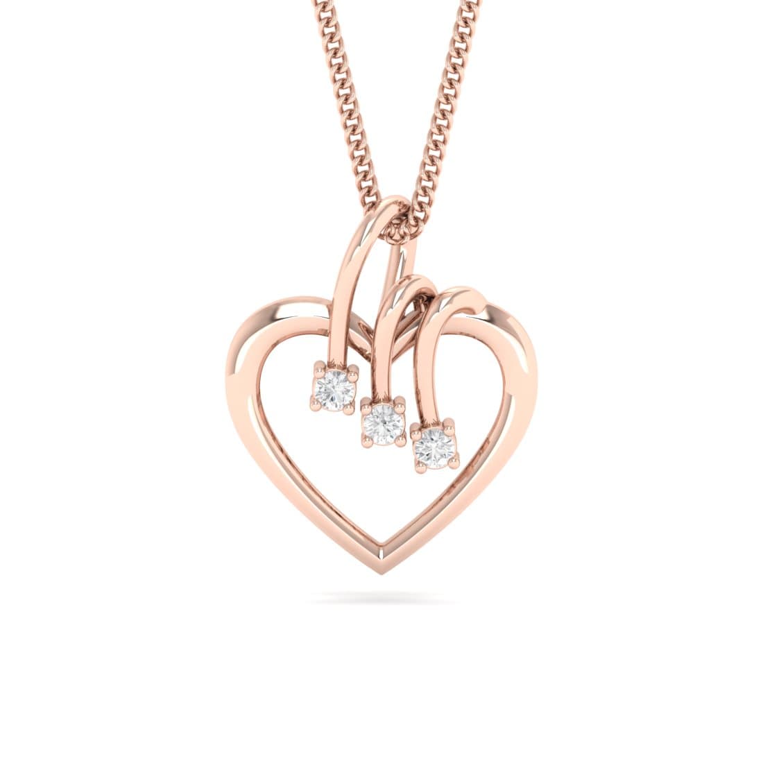 Preeti Heart Diamond Pendant