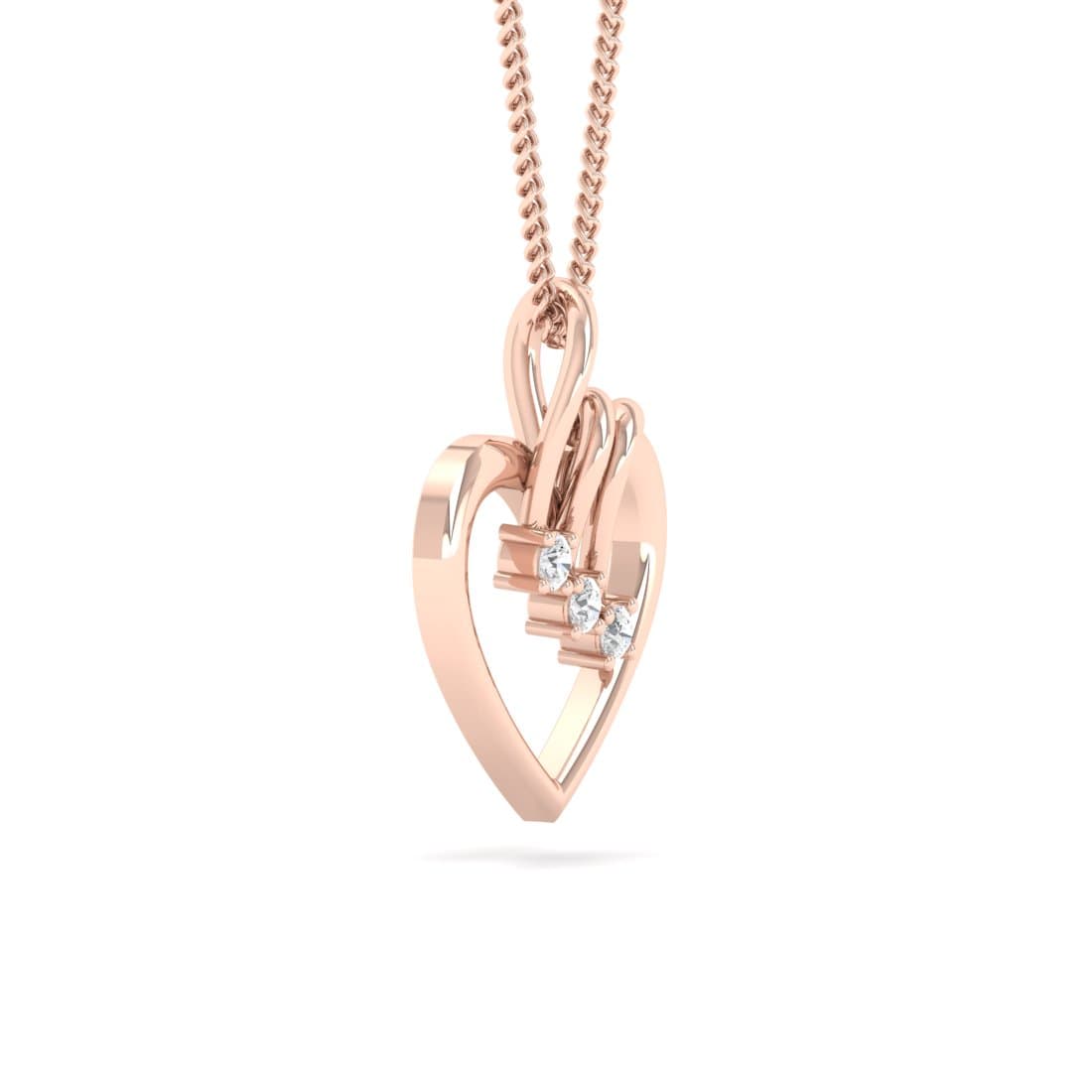 Preeti Heart Diamond Pendant