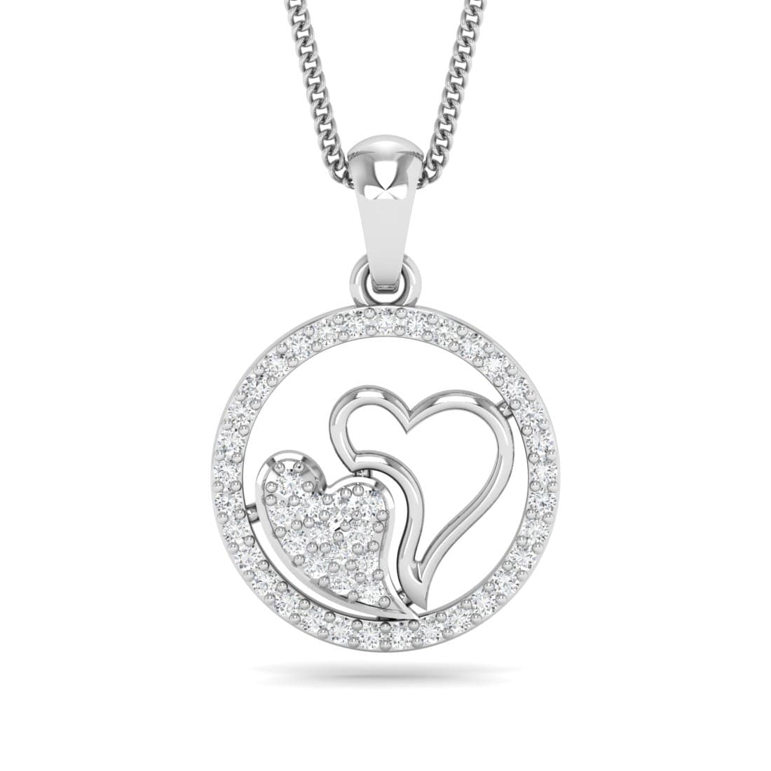 Captured Heart Diamond Pendant