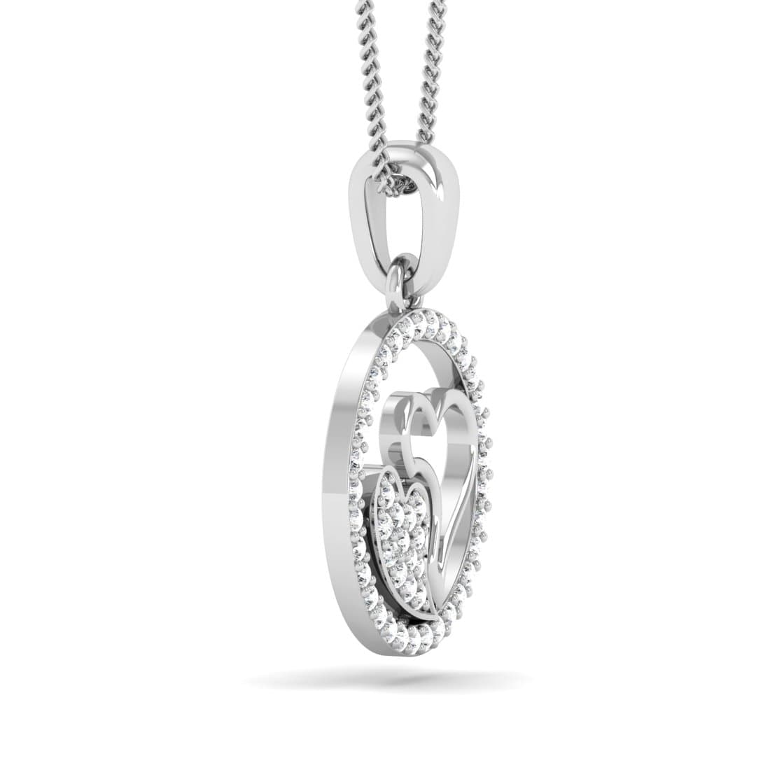 Captured Heart Diamond Pendant