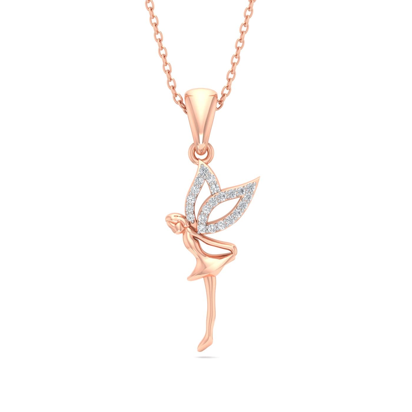 Dancing Girl Diamond Pendant