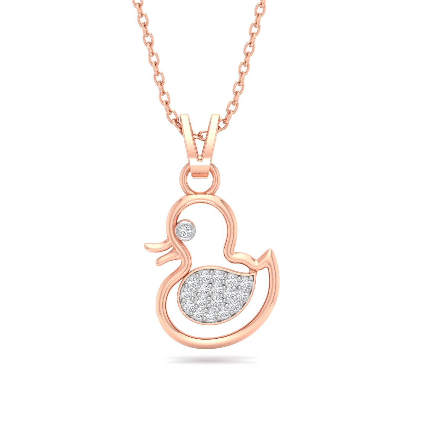Duckling Diamond Pendant
