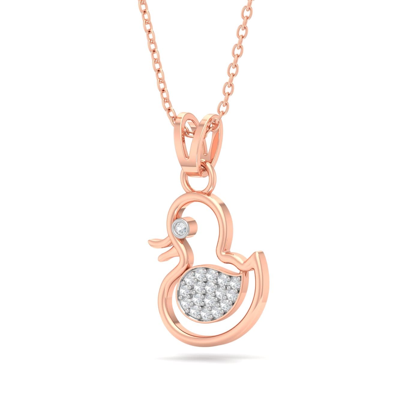 Duckling Diamond Pendant